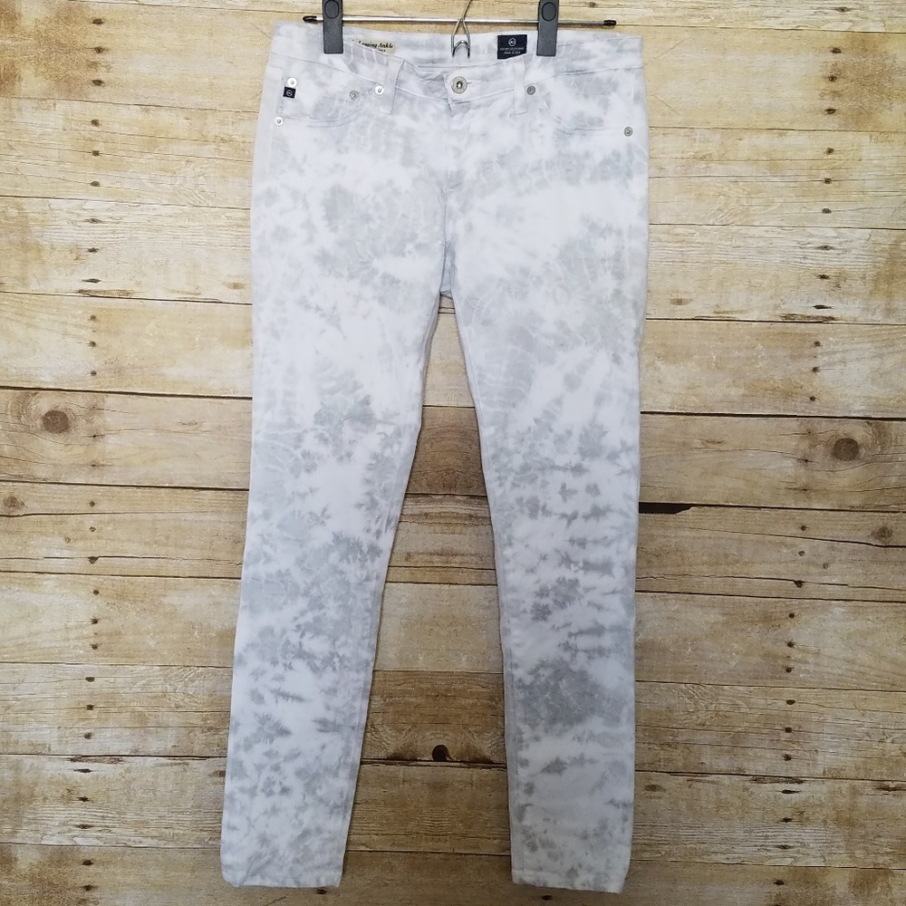 Adriano Goldschmied Grey Tie Dye Legging Ankle. 28